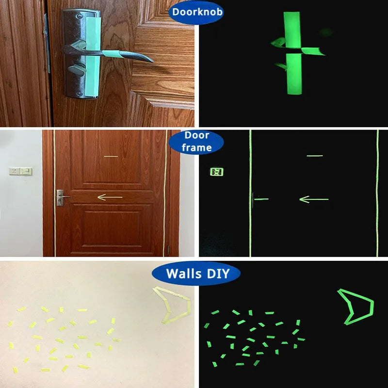 Luminous Tape Green Warning Ground Light Storage Stair Anti Slip