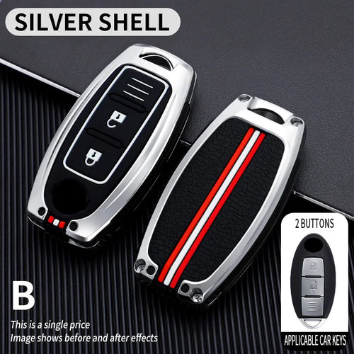 Key Fob Cover with Keychain Lanyard for Nissan Altima Sentra Maxima