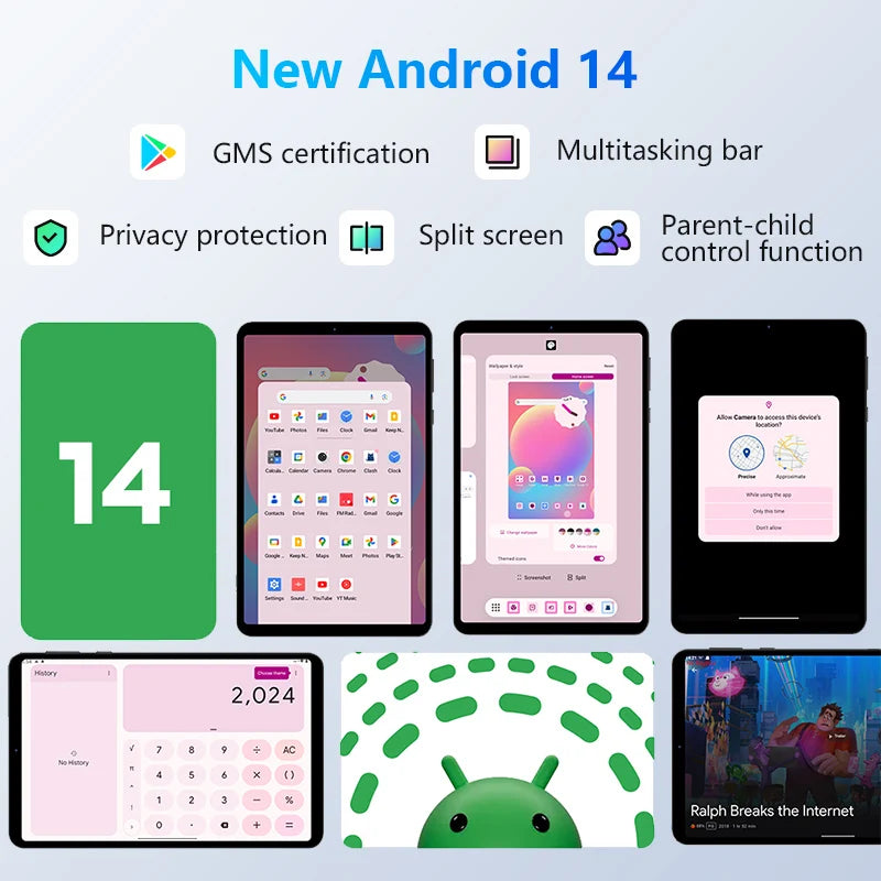 HEADWOLF FPad5/Pro Android 14 tablet 8.4 inch Max 16GB Ram 128GB/256GB