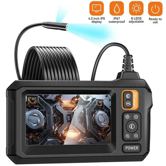 Industrial Endoscope Camera 8mm HD1080P 4.3inch IPS Screen 1080P Pipe