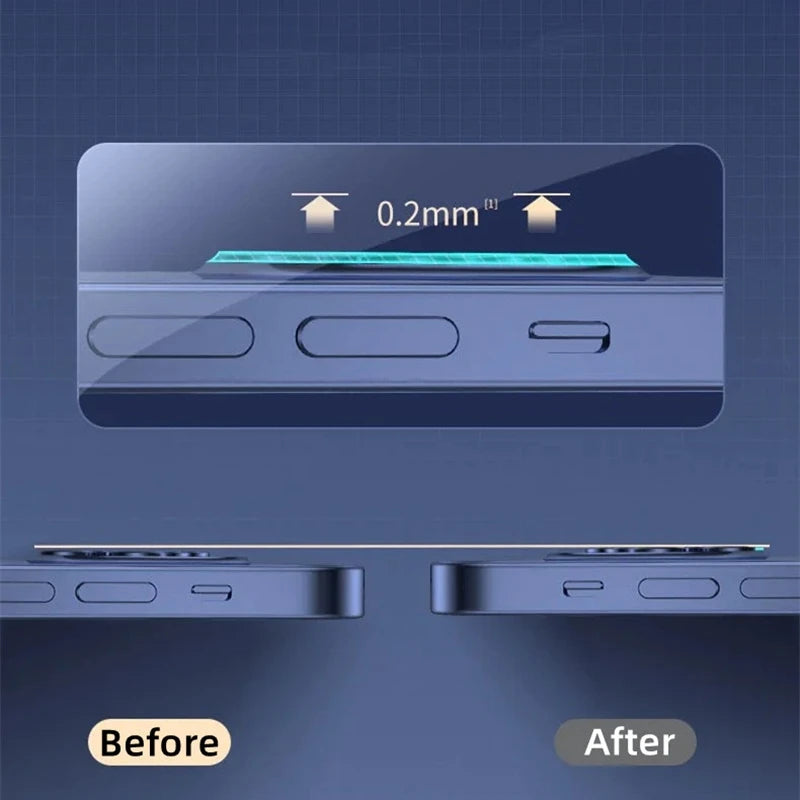 4PCS Camera Lens Glass For iPhone 16 15 14 13 Pro Max HD Back Lens Cap