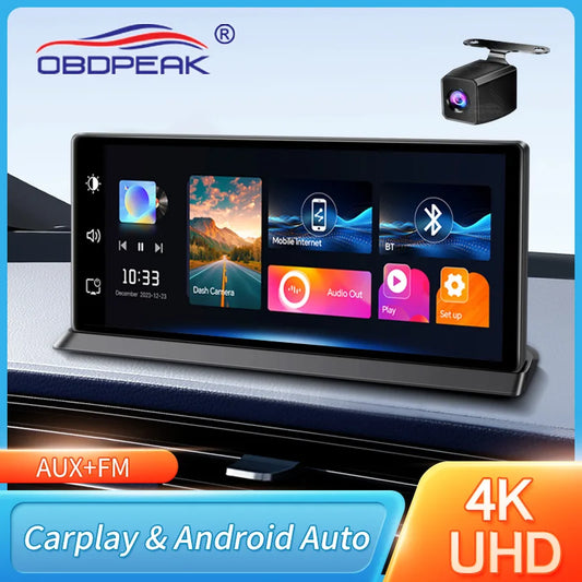K2 Pro 11.3" Car DVR 4K Camera Wireless Carplay Android auto Ai Screen