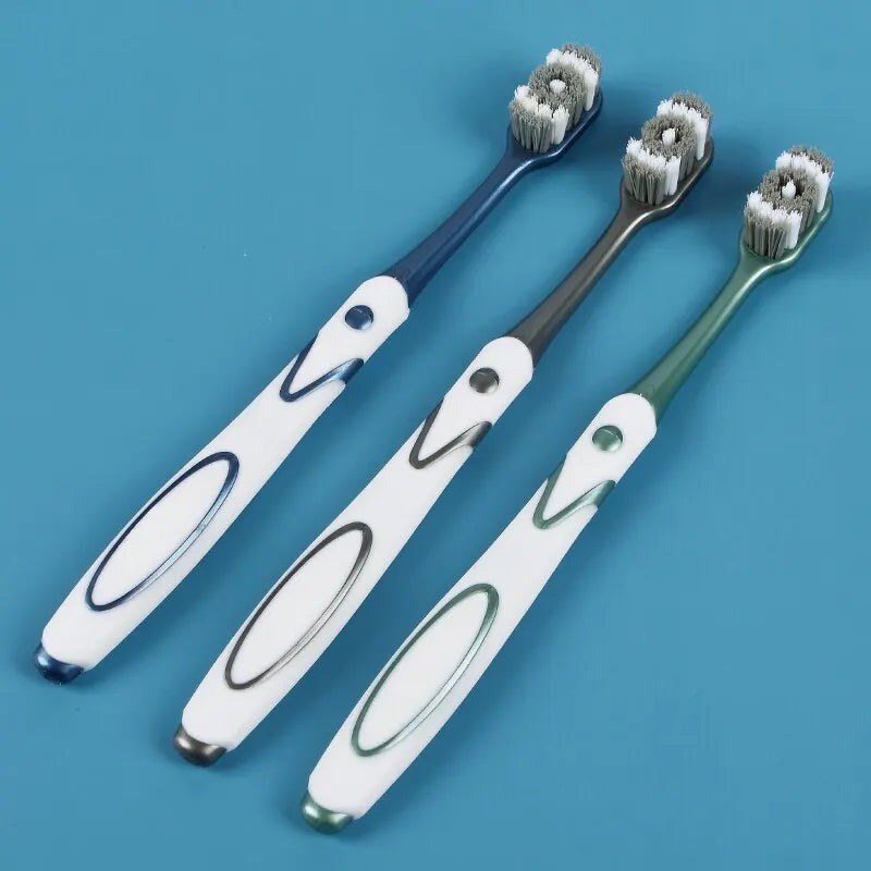 360 Whole Mouth Clean ,Mens Toothbrush,Medium-Hard Bristle Toothbrush