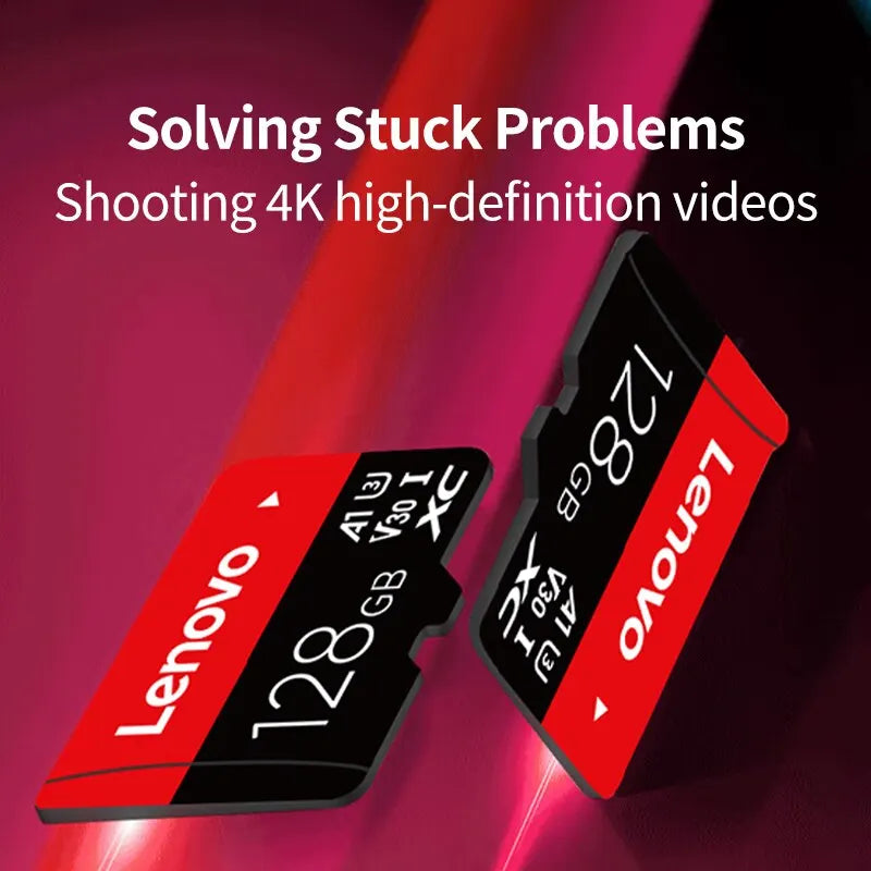 Lenovo Select Micro SD-Memory-Card, 256GB MicroSDXC 130MB/s Full HD &