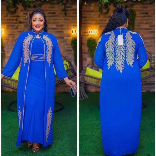 African Wedding Party Dresses for Women Spring Autumn African Long