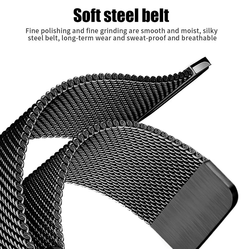 Milanese Strap For Apple Watch Bands 44mm 40mm 45mm 49mm 41mm 38mm 42