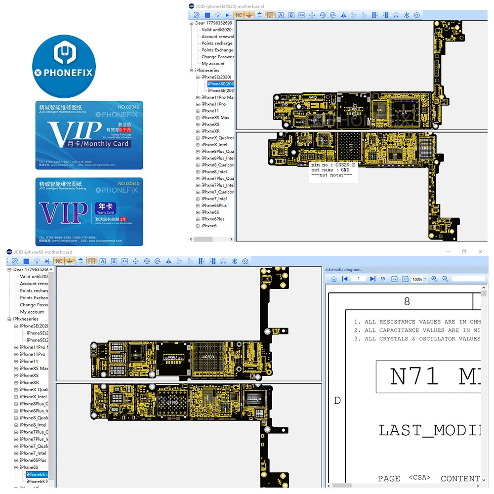 JCID JC intelligent Maintenance Drawing Schematic Diagram Bitmap for