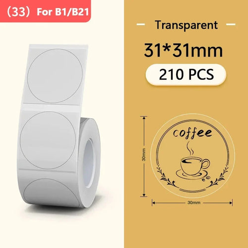 Niimbot Mini Printer Thermal Wire White/ Cable/Color/Round Sticker