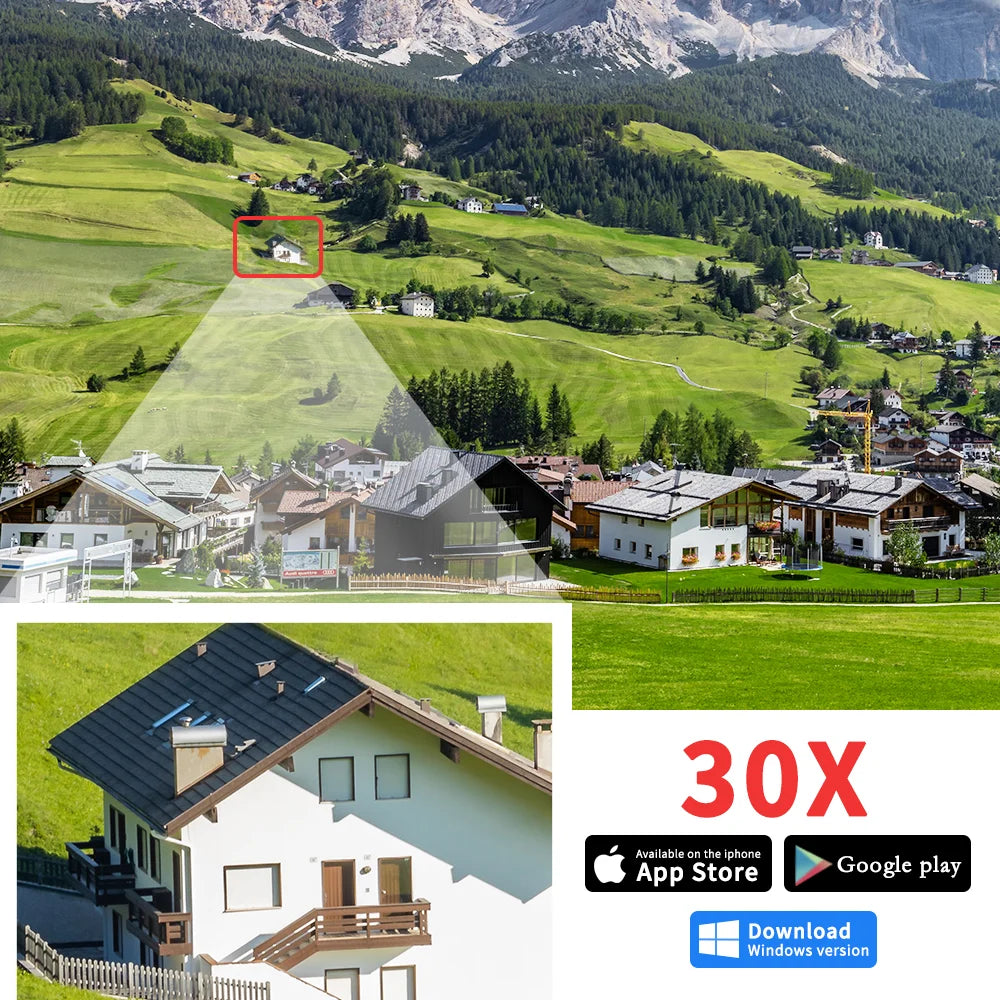 8MP 4K IP Camera Outdoor PTZ 30X Optical Zoom CCTV Onvif H.265 Dome