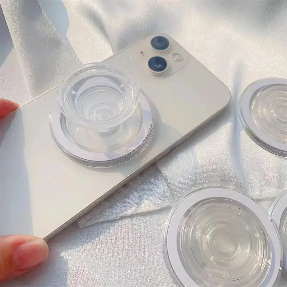 Magnetic Folding Mobile Phone Grip Holder Socket Pocket Support for