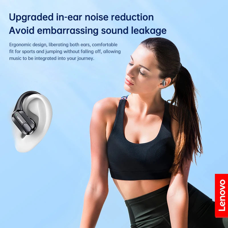 Lenovo XT80 Sports Wireless Earphones with Mics,Button Control, LED