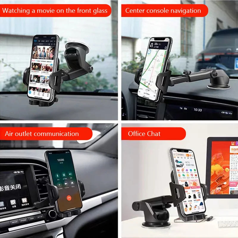 NEW Universal Sucker Car Phone Holder 360° Windshield Car Dashboard