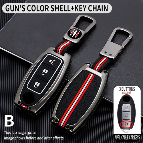 Key Fob Cover with Keychain Lanyard for Nissan Altima Sentra Maxima