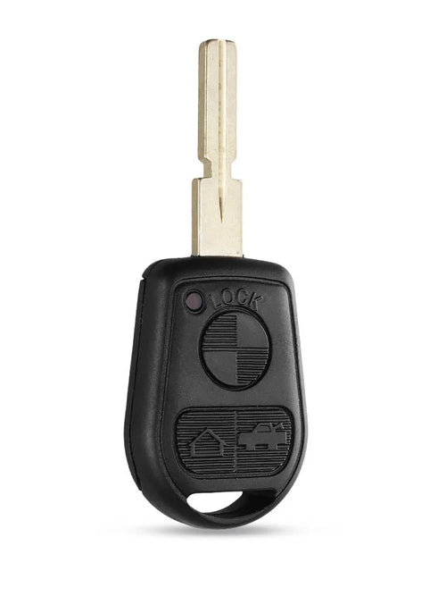 KEYYOU 3 Button Uncut Blade Car Key Replacement Remote Key Case Shell