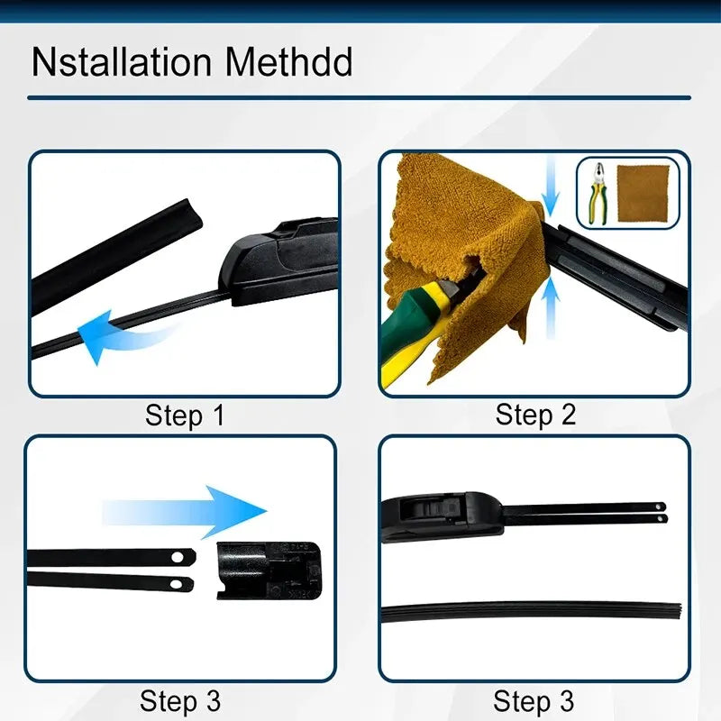 6mm Car Wiper Blade Refill Strips Car Windshield Rubber Strip Wiper