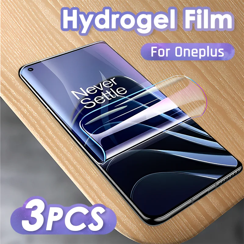 3Pcs Hydrogel Film Full Cover Screen Protector For OnePlus 11 10 9 8 7