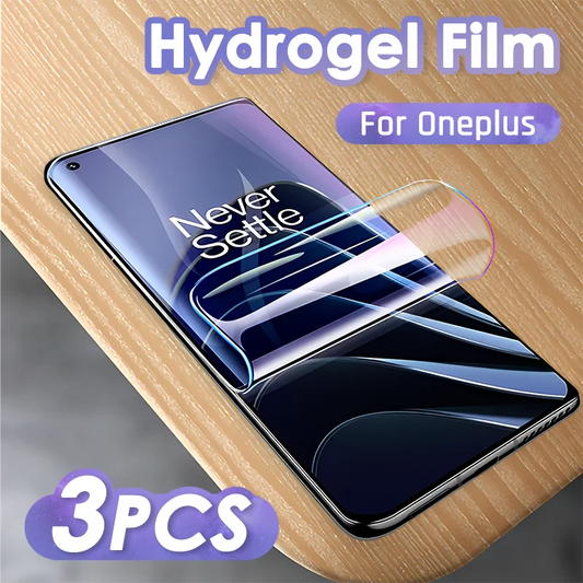 3Pcs Hydrogel Film Full Cover Screen Protector For OnePlus 11 10 9 8 7