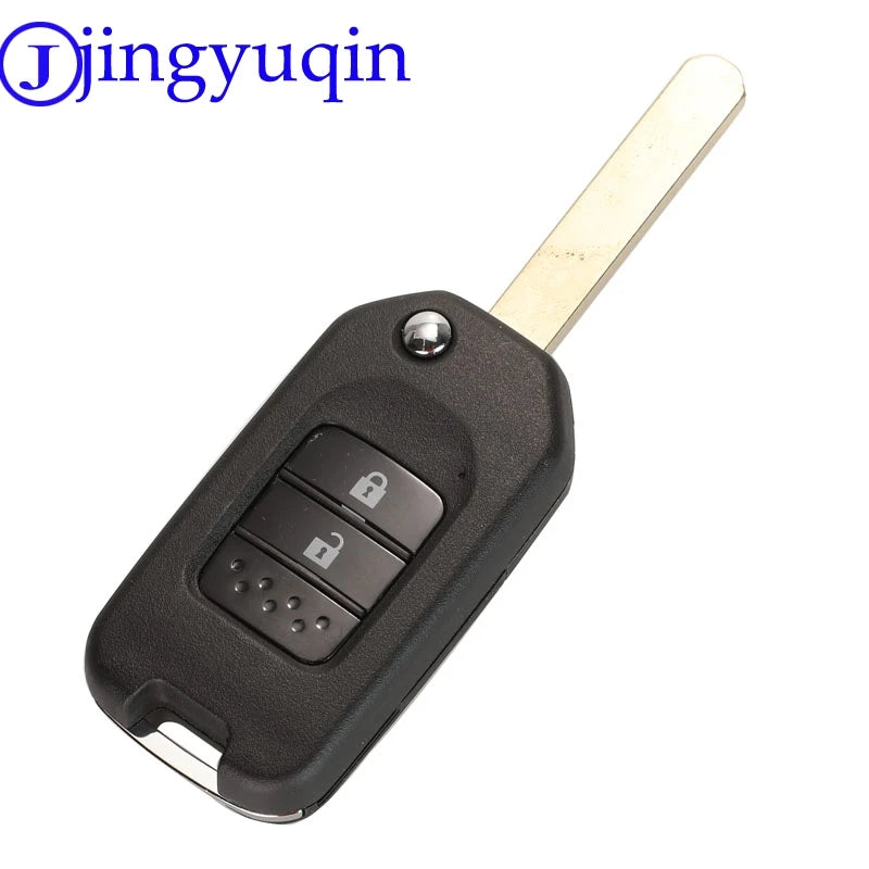 jingyuqin 2/3B Car Key Case For Honda Civic City Fit HR-V XR-V Folding