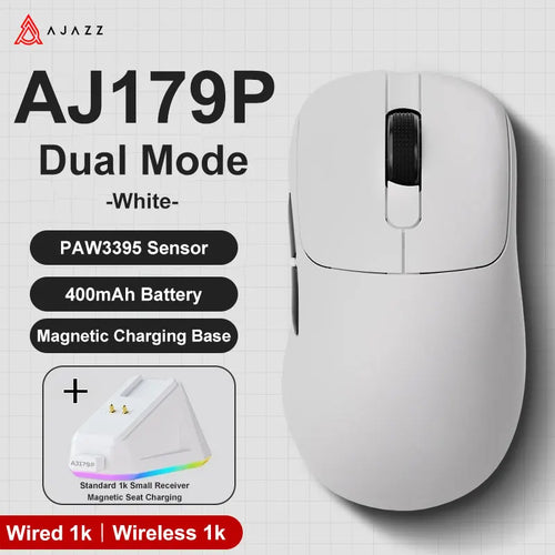 AJAZZ AJ179 PRO PAW3395 Lightweight Wired Wireless Mouse with Magnetic