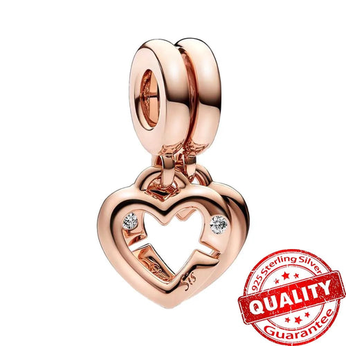 New Arrival 925 Sterling Silver Love You Mom Entwined Infinite Hearts