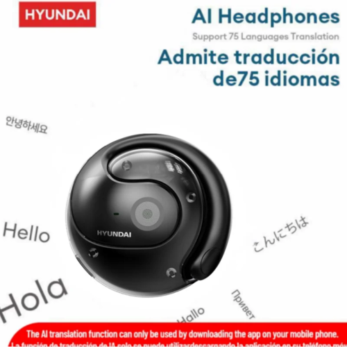 HYUNDAI HY-T26 AI Intelligent Real-time Translation Earbuds Global 75
