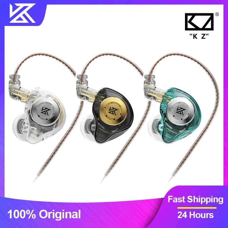Original KZ EDX Pro Earphone Bass Earbuds In-Ear Monitor Headphone