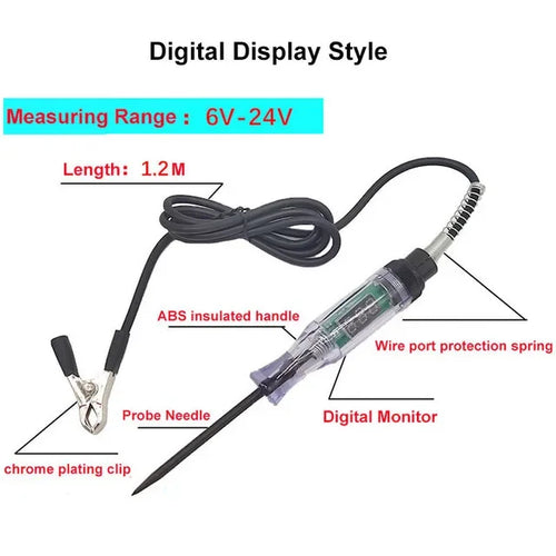 Car Truck Voltage Circuit Tester Auto 3V 6V 12V 24V 36V Tools Car