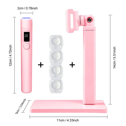 Portable Nail UV LED Lamp Rechargeable for Nails Gel Polish Drying