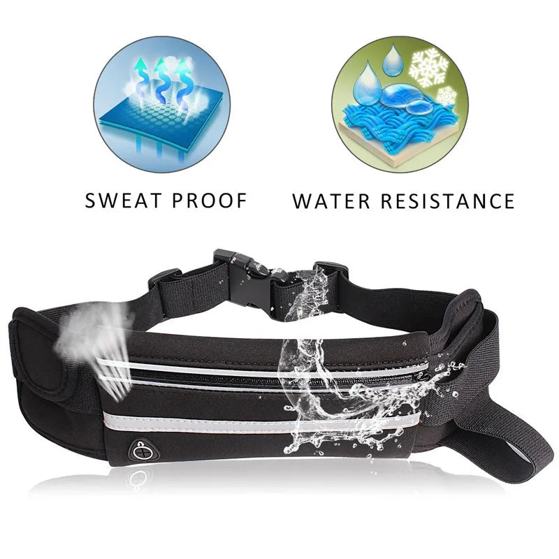 Outdoor Sports Waist Bag for Men and Women, Running, Cycling, Fitness