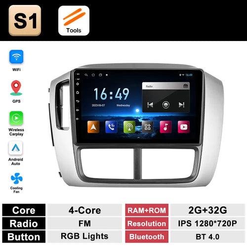 9 inch Navigation GPS Wireless Carplay Android System for Honda Pilot