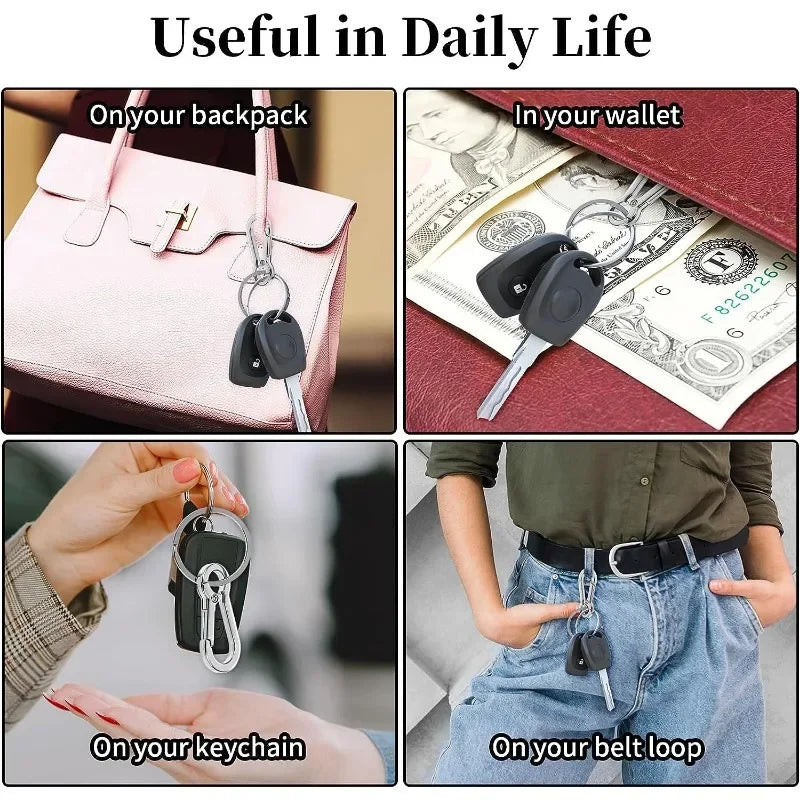 1/5PCS Metal Gourd Buckle Keychain Climbing Hook Car Keychain Strong