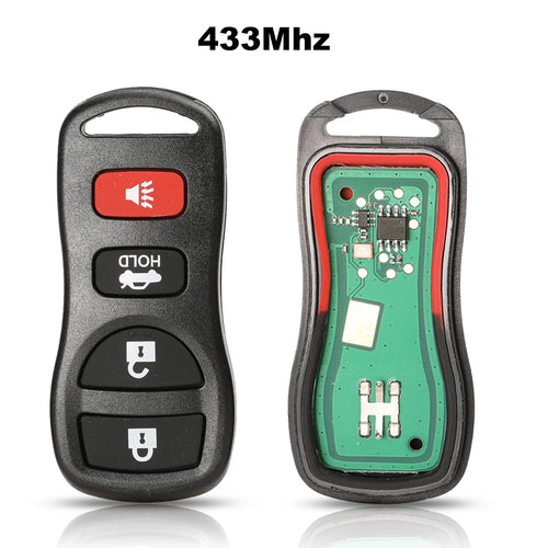 jingyuqin 315/433MHZ 3/4 Buttons Car Entry Remote Key For