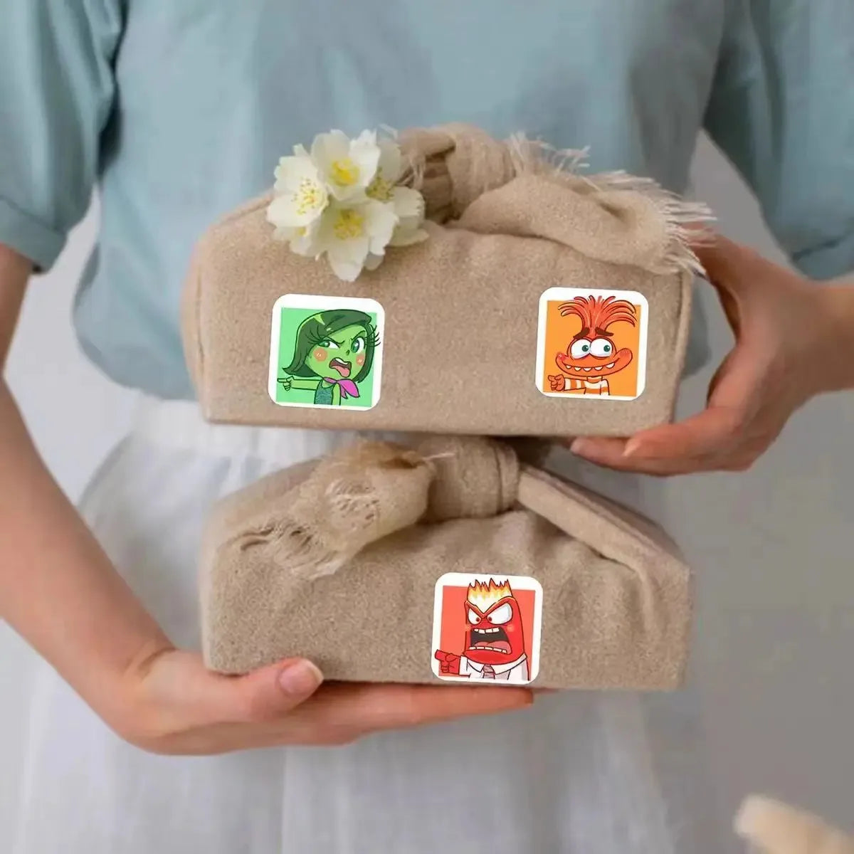 500pcs Inside Out 2, roll stickers, surrounding children's toy ledger