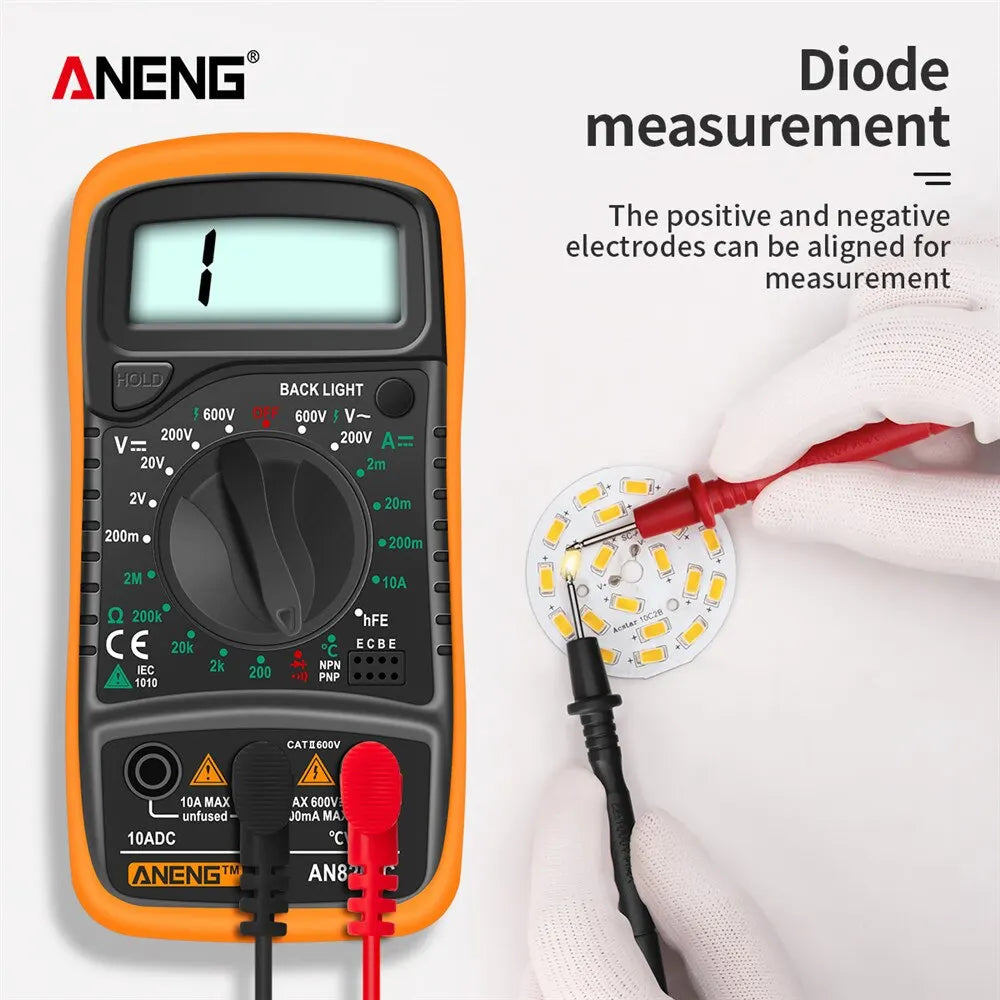 ANENG AN8205C Digital Multimeter AC/DC Ammeter Volt Ohm Multimetro