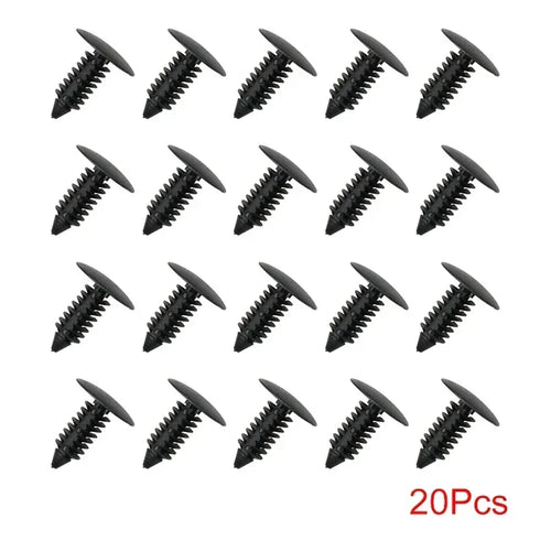 20/50Pcs Auto Fastener Fit 8mm Hole Nylon Car Clips Fender Bumper