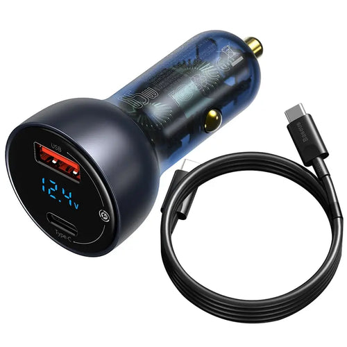 Baseus 65W PPS Car Charger USB Type C Dual Port PD QC Fast Charging
