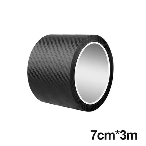 3D Carbon Fiber Sticker Paste Car Threshold Protective Film Anti