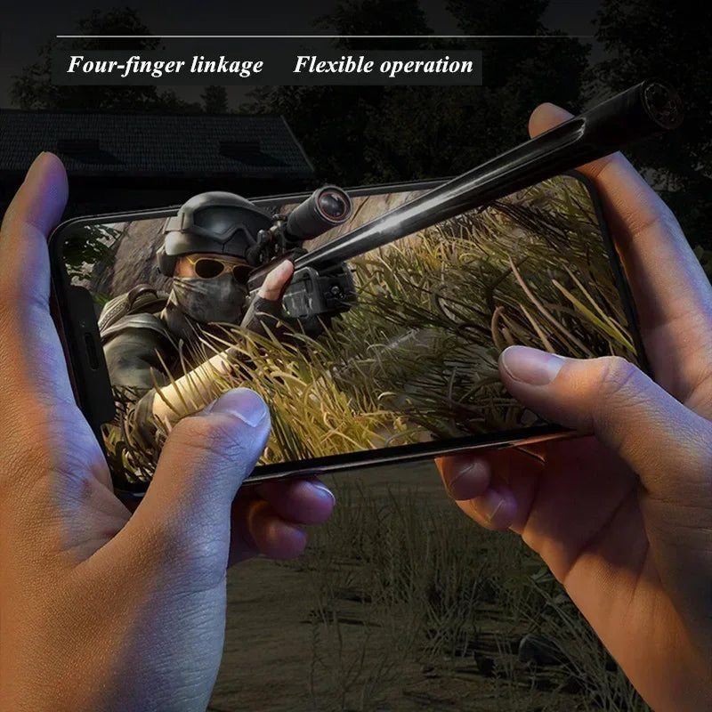MEMO AK05 4 Finger Mobile Phone Sensitive Game Trigger for PUBG Aim