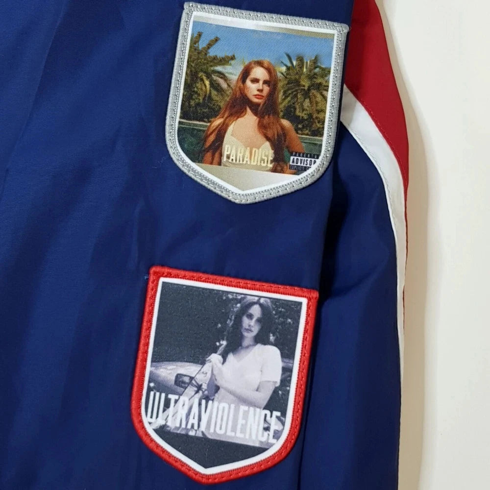 Lana Merch Racing Jacket With Patches Commemorative LDR Racer Jackets