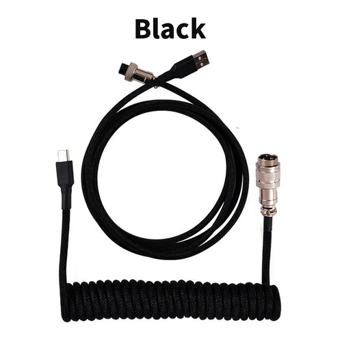3M Type C Mechanical Keyboard Coiled Cable USB Keyboard Wire