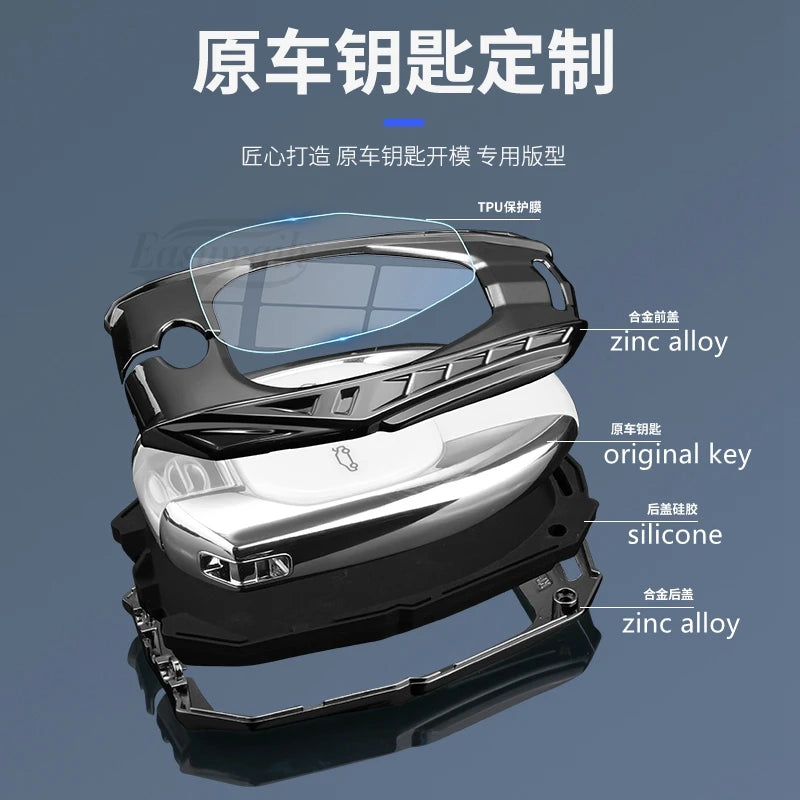 Car Zinc Alloy Key Case Holder Cover For GAC Trumpchi GS7 GS8 GM8 GS5