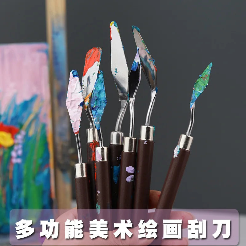 1/3/5/7Pcs/Set Stainless Steel Oil Painting Knife Artist Spatula Art