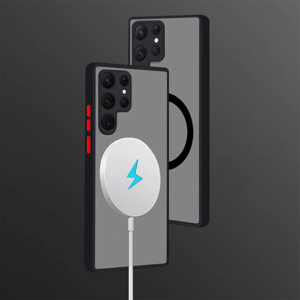 Shockproof Phone Case Magnetic Suction Dropproof Cover Support