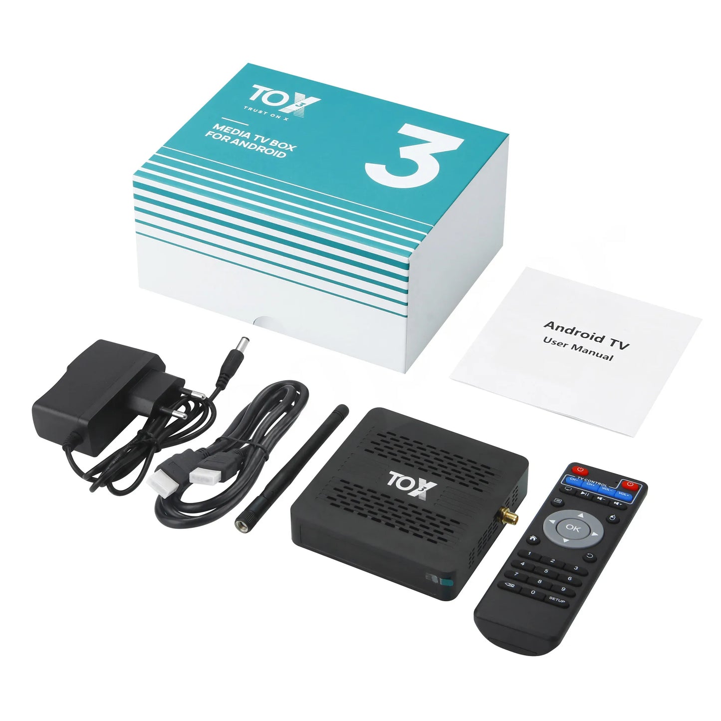 Woopker TOX3 TV BOX Amlogic S905X4 TVBox Android 11 4GB/32GB 2T2R