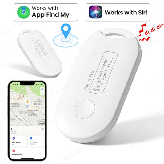 Mini GPS Tracker Works with iOS Find My APP MFI Smart Tag Key Finder
