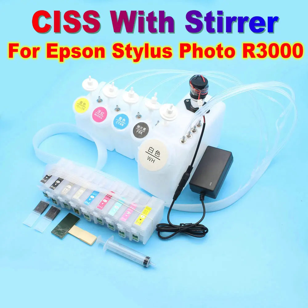 R3000 Ciss System Kit For Epson Stylus Photo R3000 DTF Ink Tank Ciss