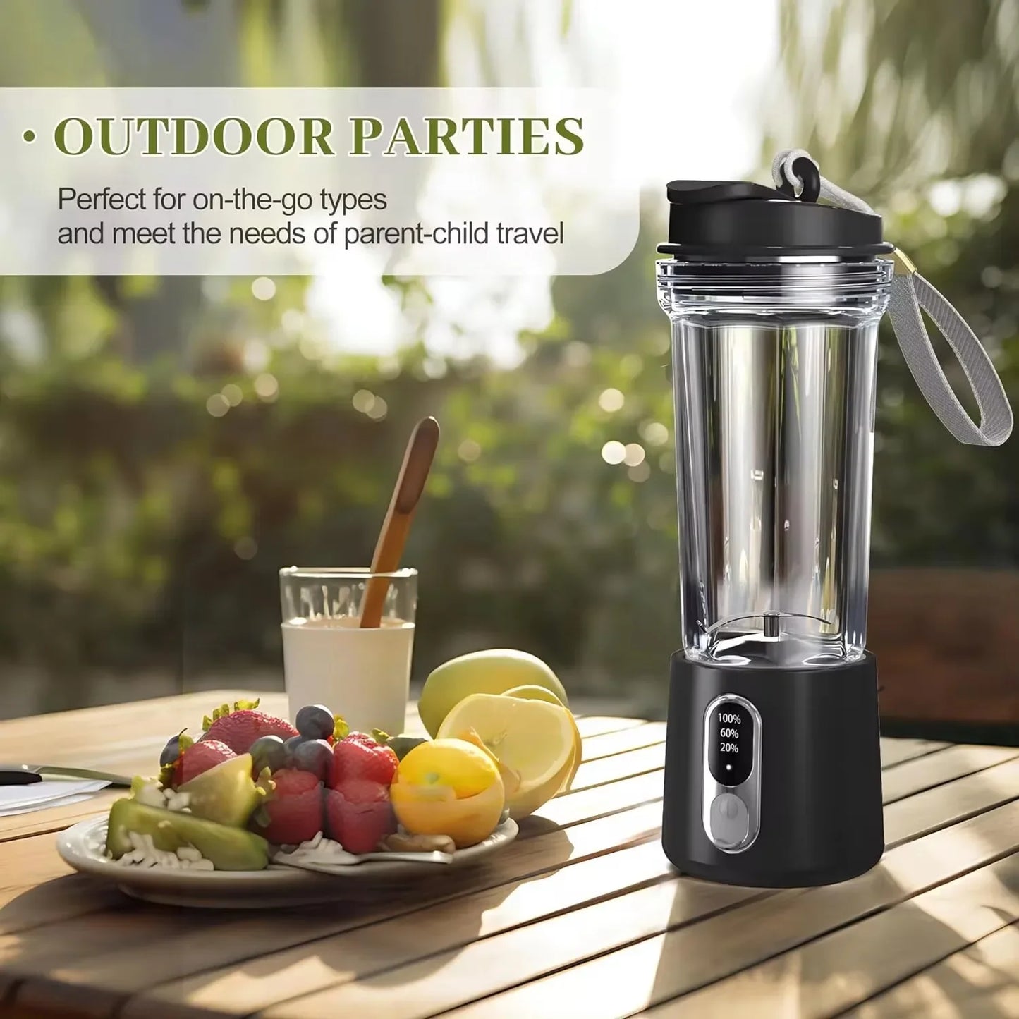 Portable Blender Electric Fruit Juicer Food Mixer Bottle for Shakes