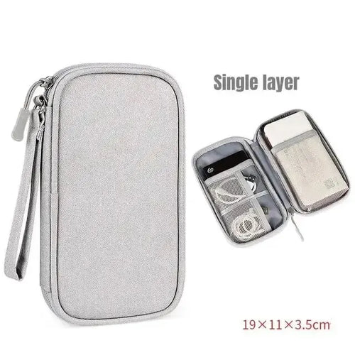 1Pc NEW Travel Organizer Bag Cable Storage Organizers Pouch Carry Case
