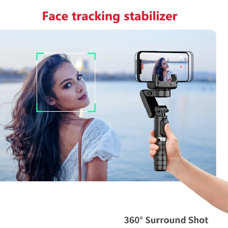 Handheld Gimbal Stabilizer Selfie Stick Tripod For iPhone Android Cell