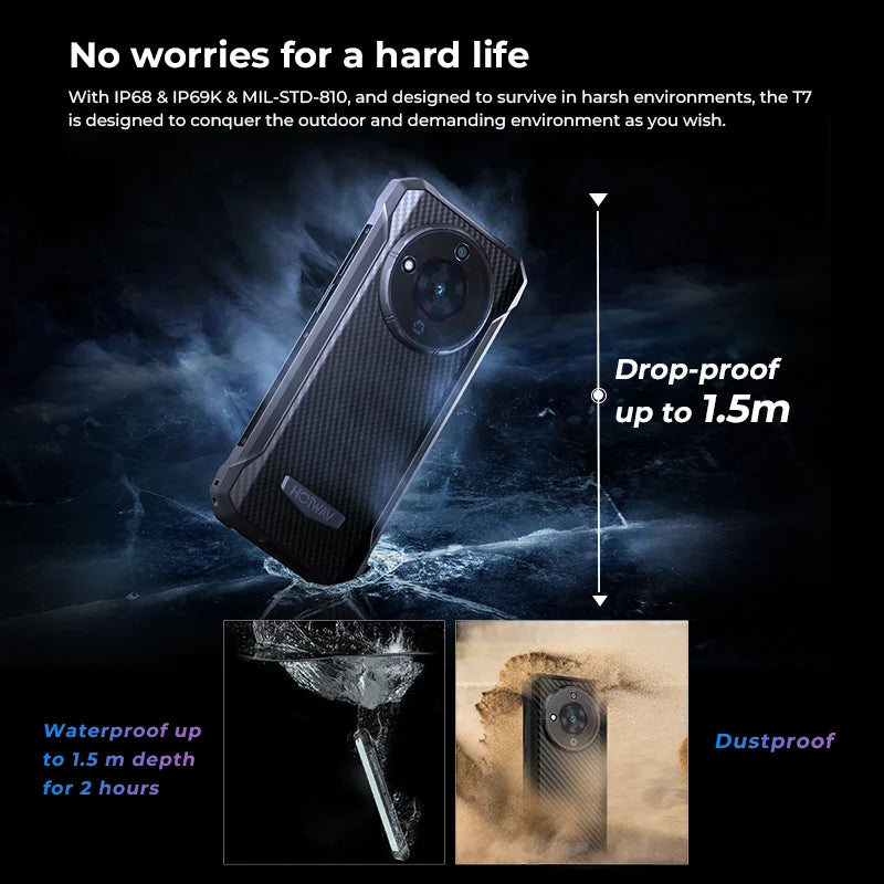 [World Premeire] HOTWAV T7 Rugged Smartphone 6.52'' HD+ Ultra Thin